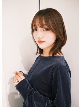 レイヤーボブ/オリーブブラウン