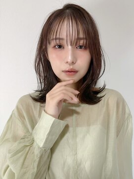 クラン 岡本(Chlan) ゆるふわくびれミディ　アッシュブラウン