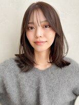 アグノス 青山(Agnos) 薄めバングエアリーカール艶感うる艶髪似合わせカット前髪