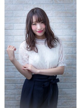 ヘアーアートシフォン 池袋西口店(Hair art chiffon) ブルージュカラーアシメで似合わせカットヴェールウェーブ 池袋