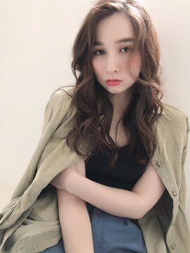 チョビー 銀座(chobii) グレージュ/デジタルパーマ/韓国風/透明感/ゆるふわ/小顔/高柳