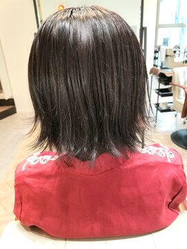 ルークス 中央林間(LOOOKS) ボブ 『外ハネ・ダークトーン・切りっぱなし』