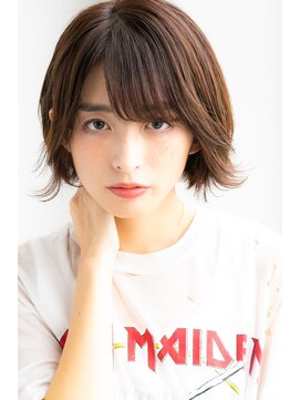 ヌーン ヘアメイク プラス ハッピータイムズ(NOON hair make+happy times) 耳かけ☆透明感イルミナアッシュベージュ 中野ヌーンstyle58