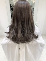カイム ヘアー(Keim hair) ブリーチ1回/ベージュ系カラー/くすみカラー/抜け感ロング