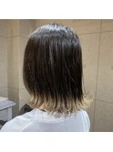 【Summer hair☆ 】ハイトーンベージュ×ミディアムボブ