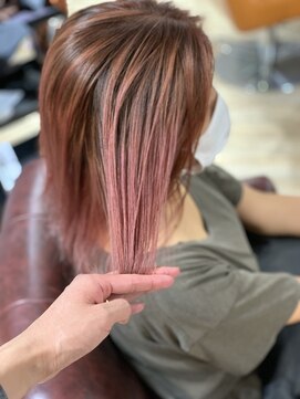 アヤメ(ayame) 【ayame大泉学園】ピンクベージュ_ケアブリーチ_ハイライト