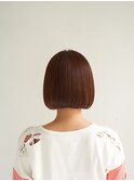 顔型別ヘアスタイル特集/マロンベージュ/Aラインボブ/新宿三丁目