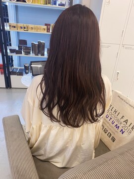 モルニ(MORNI) レッドブラウン_マロンベージュ Aラインボブ かきあげ