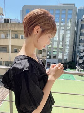 ロンド ストラーダ 心斎橋(Lond strada) ショート×ハイライト白髪ぼかし×シルキーベージュ[心斎橋]