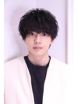 ネイビー(NAVY)&nbsp;柔らかいソフトツイスト質感 女子ウケマッシュ