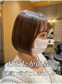 ★10代人気急増中襟足ギリギリが可愛い前下がりボブ★