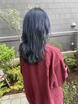 美容室ポール 西葛西店(PAUL) ブルーブラック×レイヤースタイル