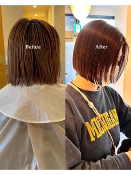 デコ(DECO) 【アキヤマ】地毛風ストレート×ボブ　20代30代40代50代に◎