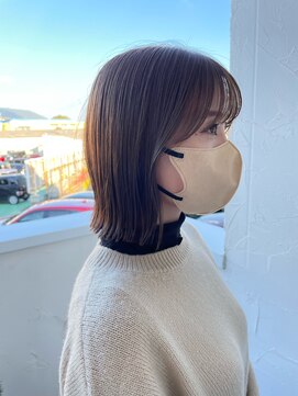 アフェクション 藤原本店(AFFECTION) 【韓国風】小顔切りっぱなしボブ