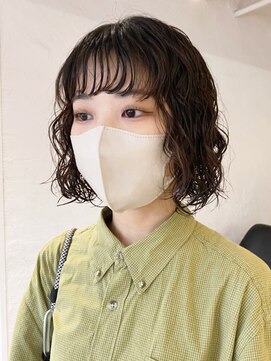 アイティー バイ アルバム 浦和店(IT by ALBUM) ボブパーマ_ショコラアッシュヘルシースタイル_ba411601