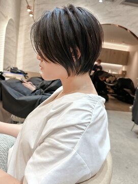 ロンド エスポワール 錦糸町(Lond espoir) 斜めバングデザインカラーシルキーベージュ【錦糸町/ショート】