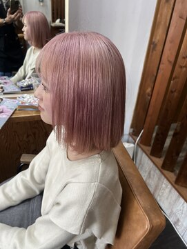 ヘアーアンドメイク アネラガーデン(HAIR&MAKE Anela garden) 可愛いピンクカラー