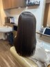 カット+髪質改善縮毛矯正+トリキュア5stepトリートメント　￥21800→￥19500
