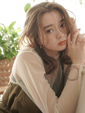 ラヴィズム 小新店(LUVISM) 髪質改善/セミロング/コテ巻き/ベージュ新潟西区　小新