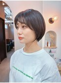 地毛風カラー/ナチュラルレイヤーカット/ショートボブ[船橋]