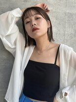 ルー ハナレ(Luu HANARE)&nbsp;インナーカラー切りっぱなしボブ神戸/東灘/住吉/摂津本山/岡本