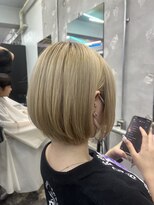 ゲーム 渋谷店(GAME) ハイトーンベージュショートボブ