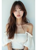 美髪ロング×ワイドバングで垢抜けイメチェン