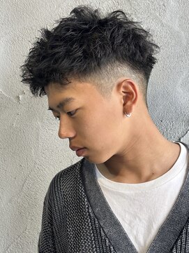 ニアウ 高崎店(Niau) メンズショートパーマメンズパーマボックスショートスパイキー