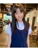 小学生パッツンカット♪
