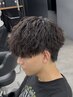 メンズカット+縦落ちパーマ￥15000(原宿/メンズパーマ/縦落ち/ツイストパーマ)