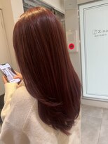 ジーナ 銀座中央通り(Zina)&nbsp;春のピンクブラウン×レイヤーカット