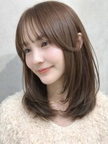 ナナローネス 渋谷(nana loness) 柔らかベージュ×くびれミディアムレイヤー