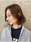 ☆大人丸みボブレイヤーカット原宿30代40代