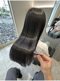 髪質改善酸性ストレート×ダークトーンカラー