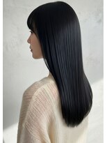 へアメイクワンプラス 四日市(HAIR MAKE ONEplus)&nbsp;20代30代髪質改善◎暗髪グレージュ×ふんわり透明感ロング