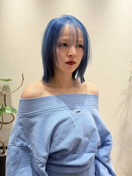 ヴィアンカ 倉敷中央通り店(Vianca) ブルーカラー/ペールブルー/アイスブルー/ブリーチ/ハイトーン