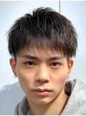 ビジネスマンスタイル/スリットショートマッシュ