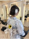 浴衣着付け、ヘアメイク