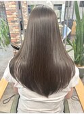 髪質改善トリートメントブリーチなしダブルカラーグレージュ10代