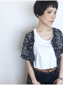 前上がりマッシュショート