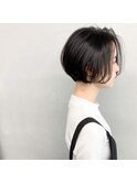 #黒髪ショートボブ