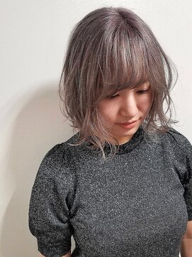 マーシアバイアルティナ 蒲田店(Marcia by artina) ラベンダーアッシュ×外ハネボブ[Macia蒲田]