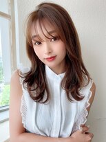 アフロート ディル(AFLOAT D'L) 大人かわいい 2wayバング レイヤーカット グレーベージュ