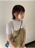【お客様スタイル】インナーホワイト×ぷつっとボブ