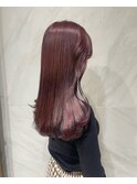 透け感抜群ラベンダーココア/ブリーチなしダブルカラー