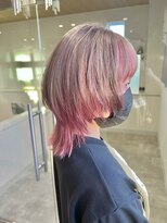 ビスポーク(BESPOKE)&nbsp;透明感ブリーチミルクティーミディアムウルフ