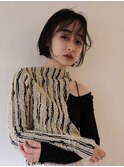 ニュアンスパーマ黒髪ボブ