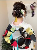 華やか成人式可愛いヘアアレンジ♪