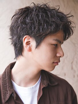 カライング(ing) マッシュ短髪ツーブロックモテる束感モテ髪イケメン黒髪ビジネス