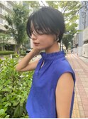 ショートカット丸みショートハンサムショート20代30代名古屋名駅